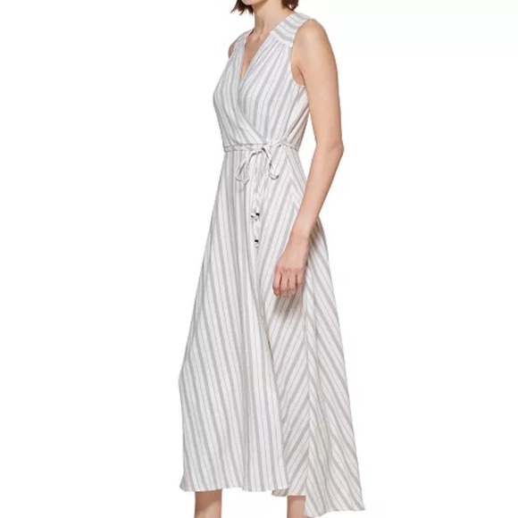 Calvin Klein Striped Maxi Dress - Picture 2 of 6